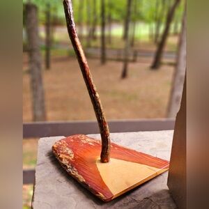 Artisan Wooden handcrafted paper towel holder